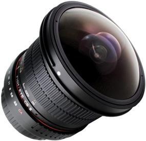 img 1 attached to 📷 Rokinon HD8M-C 8mm f/3.5 HD Fisheye Lens with Removable Hood for Canon DSLR: The Ultimate Creative Tool for Expansive and Distorted Photography - Fixed-Non-Zoom Lens, Black