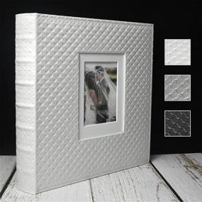 img 4 attached to 📸 Large Capacity 4x6 Photo Album - Hold 500 Pictures - Wedding, Family, and Travel Memories Book - Birthday, Anniversary, and Couple's Foto Album - Acid-Free - White