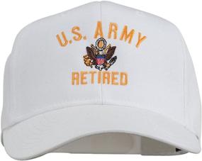 img 4 attached to 🎩 US Army Retired Military Embroidered Cap - Shop at e4Hats.com