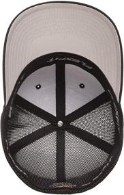 img 1 attached to Flexfit Trucker Fitted Cap 2 Tone Charcoal Sports & Fitness