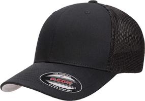 img 4 attached to Flexfit Trucker Fitted Cap 2 Tone Charcoal Sports & Fitness