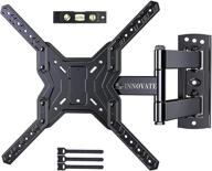 📺 ergo-innovate tv wall mount: full motion bracket for 23-55 inch tvs, swivel articulating arm, single stud corner mount, max vesa 400x400mm, up to 66lbs logo