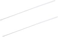 🧹 pack of 2 podoy straw brush pipe cleaners - 18" long white nylon bristle wire, stainless steel cleaning pipe straw brush logo