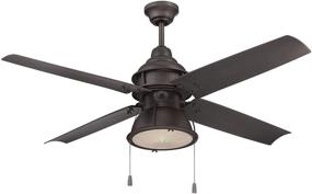 img 3 attached to 🌀 Craftmade Espresso Outdoor Ceiling Fan with Energy-Efficient CFL Light - Port Arbor 52 Inch, 4 Blade, Wet-Rated for Patio