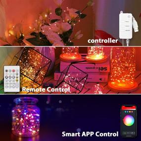 img 2 attached to 🎄 LUMIMAN Smart Christmas Fairy Lights: 32.8ft 100LED USB Color Changing - Wi-Fi, Bluetooth, Music Sync, Works with Alexa & Google Assistant - Twinkle Lights for Christmas Indoor Decor