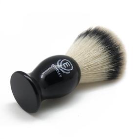 img 2 attached to 🪒 Echolly Luxury Shave Brush for Home or Travel - Premium Synthetic Hair Shaving Brush - Fine Acrylic Handle, Engineered for the Ultimate Shave Experience with Safety Razor, Ideal Gift for Men