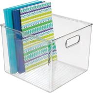 📦 mdesign small modern stackable organizer bin basket: home office organization made easy logo