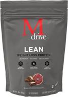 🍊 mdrive lean for men protein powder, boosts lean muscle mass support, morosil sicilian blood orange extract, chromax, whey protein, blood orange chocolate flavor, 30 servings, 30oz logo