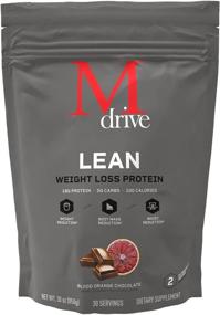 img 4 attached to 🍊 Mdrive Lean for Men Protein Powder, Boosts Lean Muscle Mass Support, Morosil Sicilian Blood Orange Extract, Chromax, Whey Protein, Blood Orange Chocolate Flavor, 30 Servings, 30oz