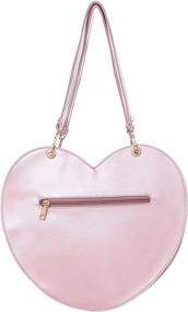 img 2 attached to Leather Handbag Transparent Backpacks Crossbody Women's Handbags & Wallets in Crossbody Bags