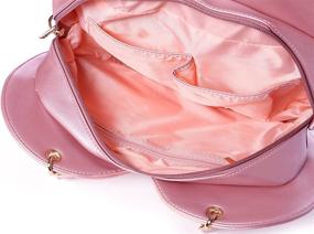 img 1 attached to Leather Handbag Transparent Backpacks Crossbody Women's Handbags & Wallets in Crossbody Bags