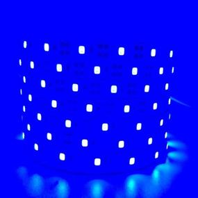 img 2 attached to 💡 Blue Waterproof LED Light Strips Battery Powered - Super Bright 2M/6.56ft 120LEDs Indoor Outdoor Decor