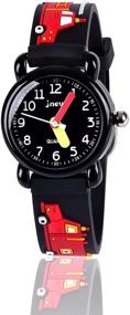 img 4 attached to 🎁 3D Kids Watch Gifts for Boys Age 3-12, Toy Wristwatch for 3-12 Year Old Boys - Perfect Gift Option!