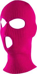 img 3 attached to Stay Warm and Protected with Super Z Outlet Knit ❄️ Sew Acrylic Outdoor Full Face Cover Thermal Ski Mask - Universal Fit