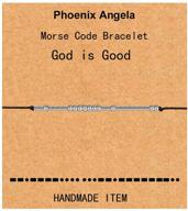 phoenix angela morse code bracelets – jewelry beads silk cord inspirational gifts for women, men, daughters, couples, and best friends logo