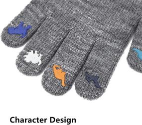 img 1 attached to 🤞 CROSSFINGERS Stretchy Finger Mittens - Options for Boys' Accessories