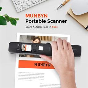 img 3 attached to 📸 MUNBYN Magic Wand Portable Scanner: Fast WiFi Scanning for Documents, Receipts, and Photos - High Resolution, Quick A4 Color Page Scans, Compatible with Laptop, Mac, iOS, Android, and Windows devices