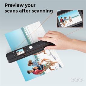 img 1 attached to 📸 MUNBYN Magic Wand Portable Scanner: Fast WiFi Scanning for Documents, Receipts, and Photos - High Resolution, Quick A4 Color Page Scans, Compatible with Laptop, Mac, iOS, Android, and Windows devices