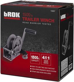 img 1 attached to BROK Products 15957 Trailer Winch