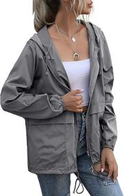 img 2 attached to FLYCHEN Waterproof Outdoor Windbreaker Raincoat Women's Clothing for Coats, Jackets & Vests