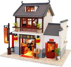 img 4 attached to 🏠 Flever Wooden DIY Dollhouse Kit Deluxe