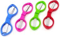 yueton folding scissors for sewing - colorful plastic design logo