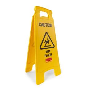 img 1 attached to 🚧 Rubbermaid Commercial Double-Sided Caution Sign FG611277YEL