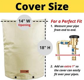 img 2 attached to 🔒 Insulated Backflow Valve Cover by Redford Supply - Water Well Pump and Sprinkler Valve Protection, Well Head Cover, Backflow Preventer Shield, Outdoor Sprinkler Cover (14"W x 18"H, Beige)