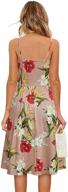 🌸 stylish laishen floral sundress: v neck, tie knot front, spaghetti strap, summer dress with pockets for women logo