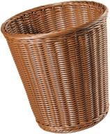 🗑️ wicker trash can rattan garbage bin waste basket for home, bedroom, kitchen, bathroom, and office - besportble logo