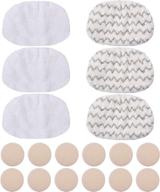 🧽 keepow 6 pack steam mop pads replacement for bissell symphony 1252, 1543, 1543a, 1132, 1132a hard floor vacuum with 12 fragrance discs logo