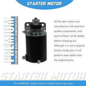 img 2 attached to 🔌 High-Performance Starter Motor Replacement for Briggs & Stratton 1972-2002 7HP-18HP Engines - Model Numbers: 390838, 391423, 392749, 394805, 491766, 497594, 497595, 693054