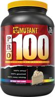 🎂 mutant pro: 100% whey protein shake, no hidden ingredients, gourmet flavors, 2 lb - birthday cake bliss! logo