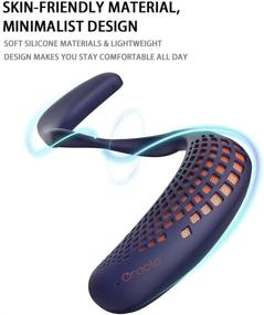 img 1 attached to 🎧 Oraolo M110 Наушники-ободок с Bluetooth: Окружающий звук в 3D, водонепроницаемые и портативные с Bluetooth 5.0, встроенным микрофоном - синие