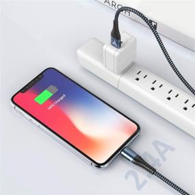 img 3 attached to 🔌 Fast Charger iPhone Cord 2Pack 3FT+6FT - MFi Certified Lightning USB Cable for iPhone 12 Pro/12 Mini/11 Pro Max XS XR X 10 8 7 Plus 6s 6 5s SE iPad Pro Air