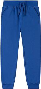 img 1 attached to ATLANHAWK Boys' Clothing Sweatpants with Brushed Interior and Drawstring in Pants