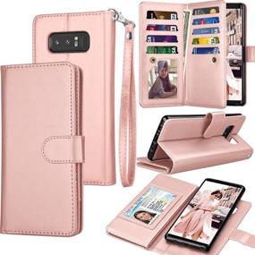 img 4 attached to Tekcoo Compatible For Galaxy Note 8 Wallet Case/Samsung Galaxy Note 8 PU Leather Case