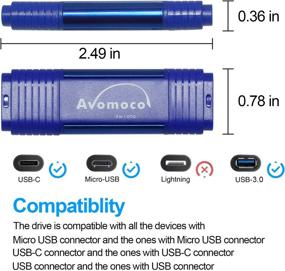 img 2 attached to Avomoco 3.1 128GB 3 in 1: A Versatile Storage Solution for All Your Needs