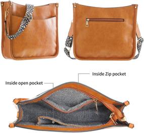 img 3 attached to DYSHAYEN Crossbody Leather Pockets Shoulder Women's Handbags & Wallets