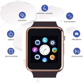 img 3 attached to SmartWatch Pedometer Compatible Bluetooth Sweatproof