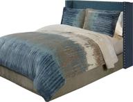 🛏️ deluxe king size fraiche maison bentley velvet plush print comforter set for luxurious bedroom décor logo