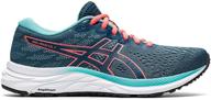 asics gel excite magnetic blue sunrise sports & fitness for running logo