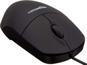 img 3 attached to 🖱️ 1-Pack Black USB Wired Computer Mouse - Amazon Basics 3-Button Mouse