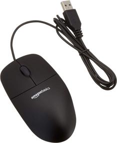 img 4 attached to 🖱️ 1-Pack Black USB Wired Computer Mouse - Amazon Basics 3-Button Mouse