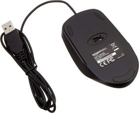 img 2 attached to 🖱️ 1-Pack Black USB Wired Computer Mouse - Amazon Basics 3-Button Mouse