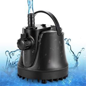 img 4 attached to 🐠 AQQA 265-800 GPH Submersible Aquarium Water Pump with Adjustable Switch | Water Removal and Drainage Sump Cleaning Pump | 2 Nozzles for Pond, Fish Tanks, Hydroponics, Backyard | 60W 800GPH