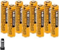 🔋 набор из 8 аккумуляторных батарей aaa для panasonic hhr-65aaabu - замена на 1,2 в логотип