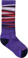 smartwool wintersport stripe sock desert logo