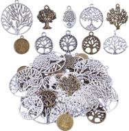 🌳 bronagrand set of 50 tree of life alloy charms pendants for bracelet and necklace crafting logo