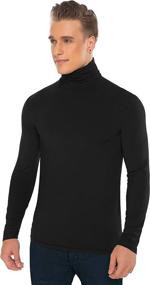 img 2 attached to 👔 Derminpro Men's Slim Fit Soft Turtleneck: Lightweight Long Sleeve Pullover T-Shirt for Style and Comfort